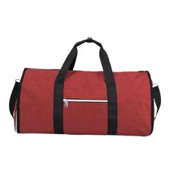 Qianly Kleidersack, Reisetasche, Anzugtasche, für Business, Wandern, Urlaub, Rot von Qianly
