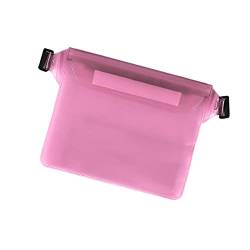 Qianly wasserdichte Aufbewahrungstasche, transparente Tragetasche, Handytasche zum Schnorcheln, Strand, Kajakfahren, ROSA von Qianly