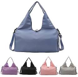 Qiaogle Sport-Turnbeutel, wasserdichte Reisetasche, Yoga-Matten-Tasche, tragbare Sporttasche, Gepäcktasche, Damen & Herren, Tasche für Reisen, Sport, Wandern, blau, Reisetasche von Qiaogle