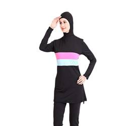 Ein Stück Muslimischer Badeanzug, Frauen-Musli-m-Modest-Badebekleidung - Overall Einteiliger Badeanzug Mit Hijab Islami-c Burkini Schwimmkostüm von Qikam