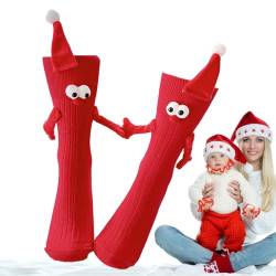 Haltende Hände Socken Magnet | Hand in Hand Socken Freundschaftssocken,Socken, die Hände halten, Hand haltende Socken für Erwachsene, Neuheit 3D-Puppenpaarsocken, Freundschaftsgeschenk Qikam von Qikam