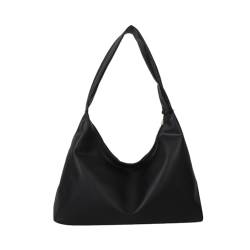 Qilmal Praktische und leichte PU-Unterarmtaschen Handtasche trendige und langlebige Umhängetasche für Frauen, Schwarz von Qilmal