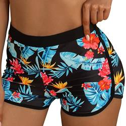 Damen Badeshorts Bauchkontrolle Schwimmshorts Schnell Trocknend Boardshorts Schwimmunterteil UPF50+ Damen Badeshorts Kurze Badehose Schwimmshorts Wassersport Boardshorts Schwimmhose UV Schutz von QinMMSPORTS