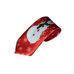 QinMMSPORTS Herren Weihnachts Krawatte Taschentuch Gewebte Mode Muster Woven Xmas Party Festival Krawatten & Einstecktuch Herren Schmale Gewebte Weihnachten Krawatte (I, Einheitsgröße) von QinMMSPORTS