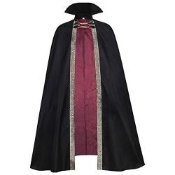 Mittelalter Kleidung Damen Kleid Gothic Mantel GroßE GrößEn Halloween KostüM Umhang, Mittelalter Steampunk Cape Retro Gothic Schulter Kutte Rock Vintage Cape Halloween Cosplay Kostüm von QingHUImao