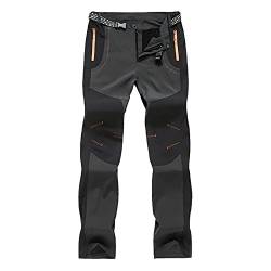 QingHUImao Herren Outdoor Wanderhose Frühling Sommer Hosen Lange Wasserdicht Jagdhose Männer Schnelltrocknend Arbeitshose Leicht Casual Freizeithose mit Zip Taschen Einstellbar Gürtel von QingHUImao