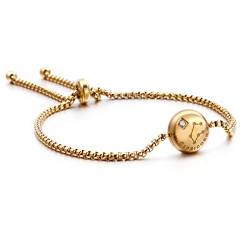 Qings Gold Sternzeichen Armband Charme verstellbare Konstellation Armband Steinbock von Qings