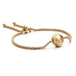 Qings Gold Zodiac Armband Charm Adjustable Constellation Bracelet Sagittarius von Qings