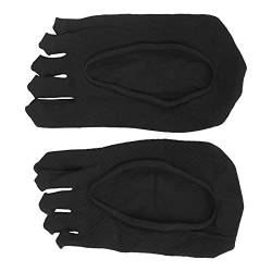 Damen-Zehensocken, gute Flexibilität Damen-Socken mit niedrigem Schnitt, einfach zum Desodorieren anzuziehen(Schwarz) von Qinlorgo