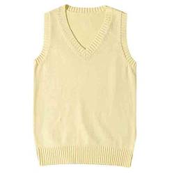 Qiribati Pullover Westen Frauen Feste Ärmellose Springer Gegen Nacken Gestrickt Pullover Weste Gilets Weste von Qiribati