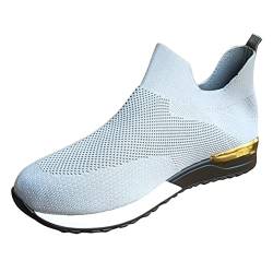Qixiu Mesh Sports solide Schuhe Schuhe atmungsaktiv Frauen Farbe im freien für Frauen Weiße Sneaker Damen 39 (Grey, 41) von Qixiu