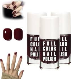 Cherry Gel Polish, 2024 New Cherry Nail Polish Gel, Gel Polish Cherry Quick Dry Long Lasting, Maniküre-Set für Frauen, schnell trocknend, langlebig (3 Stück) von Qklovni