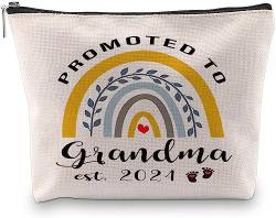 Qsavet Kosmetiktasche für Oma 2024, für die Großmutter 2024, Geschenk für werdende Oma, Schwangerschaftsgeschenke, Tasche für neue Oma Gigi zum ersten Mal, Reisetasche, Make-up-Tasche, Geschenk für von Qsavet