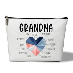 Qssfdgg Kosmetiktasche für Damen, Make-up-Tasche, Gadget-Zubehörtasche mit Reißverschluss, Ruhestandsgeschenk für Ihre Oma - 07 von Qssfdgg
