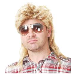 Qtynudy Schal mit Lockigem Haar, 80er-Jahre-Kostüm, Partyzubehör, Cosplay-Perücke von Qtynudy