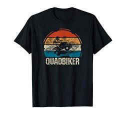 Retro Quadbiker Motiv, Vintage Quadfahrer, Mann T-Shirt von Quad Fahrer Lustige Geschenke für Damen und Herren