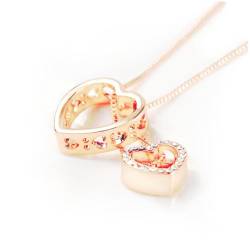 Halskette 'Herz', verziert mit funkelnden Kristallen von Swarovski®, Herzkette, Farbe: gold von Quadiva