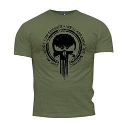 Quaint Point Militaria Punisher Herren T-Shirt KDA80 (L) von Quaint Point