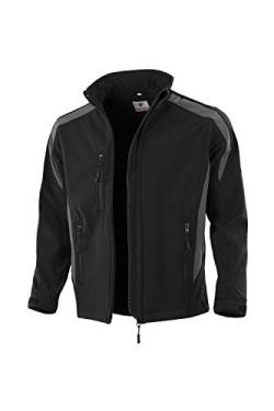 Qualitex Softshelljacke Arbeitsjacke (M, schwarz/grau) von Qualitex