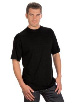 Qualityshirts 2 Rundhals T-Shirt im Doppelpack, Gr. XXL, schwarz von Qualityshirts