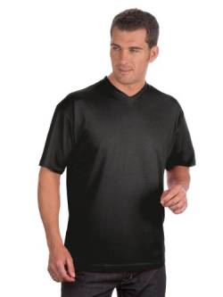 Qualityshirts 2 V-Neck T-Shirt im Doppelpack, Gr. L, anthrazit von Qualityshirts