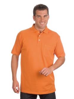 Qualityshirts Kurzarm Poloshirt mit Brusttasche, Gr. 3XL, orange von Qualityshirts