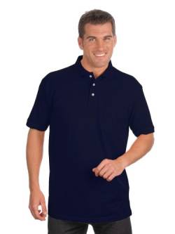 Qualityshirts Kurzarm Poloshirt mit Brusttasche, Gr. 6XL, dunkelblau von Qualityshirts