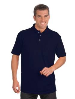 Qualityshirts Kurzarm Poloshirt mit Brusttasche, Gr. M, dunkelblau von Qualityshirts