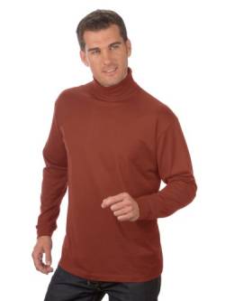 Qualityshirts Langarm Rolli, Gr. 4XL, Terracotta von Qualityshirts