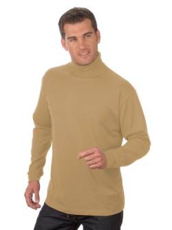 Qualityshirts Langarm Rolli, Gr. 6XL, Camel von Qualityshirts