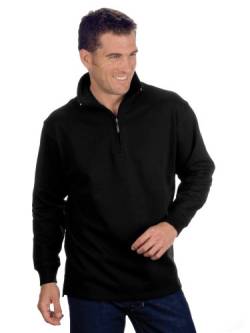 Qualityshirts Troyer Sweatshirt, Gr. M, schwarz von Qualityshirts