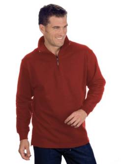 Qualityshirts Troyer Sweatshirt, Gr. XXL, weinrot von Qualityshirts