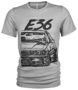 E36 M3 3 Series Herren Grunge T-Shirt von Quarter Mile Clothing