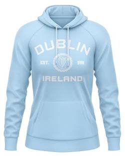 Quarter Mile Clothing Damen Uni College Style Dublin Irland Kapuzen-Pullover #4714 von Quarter Mile Clothing