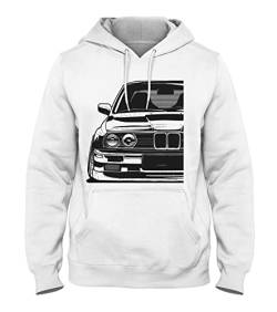 Quarter Mile Clothing E30 M3 Herren Kapuzenpullover #4182 (M, Weiß) von Quarter Mile Clothing