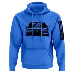 Quarter Mile Clothing E36 M3 Grunge Herren Kapuzenpullover #3877 (Blau, 2XL) von Quarter Mile Clothing