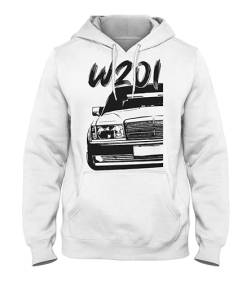 Quarter Mile Clothing W201 190E Old School Herren Kapuzenpullover #2076 von Quarter Mile Clothing