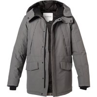 Quartz Co. Herren Daunenjacke grau Mikrofaser unifarben von Quartz Co.