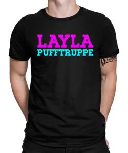 Mallorca Layla Sie Ist Schöner Jünger Geiler Schlagerhit Malle Lloret Party Herren Männer T-Shirt | Schwarz | XL von Quattro Formatee