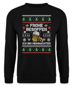Quattro Formatee Bier Besoffen Ugly - Weihnachten Nikolaus Pullover Sweatshirt von Quattro Formatee