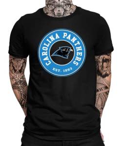 Quattro Formatee Carolina Panthers - American Football Super Bowl Playoffs NFL Fans Herren Männer T-Shirt von Quattro Formatee