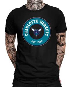 Quattro Formatee Charlotte Hornets - Basketball NBA Team Basketballer Trikot für Fans Herren Männer T-Shirt von Quattro Formatee