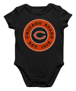 Quattro Formatee Chicago Bears - American Football NFL Team Super Bowl Playoffs Kurzarm Baby Body Einzelteiler Strampler von Quattro Formatee
