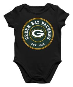 Quattro Formatee Green Bay Packers - American Football NFL Team Super Bowl Playoffs Kurzarm Baby Body Einzelteiler Strampler von Quattro Formatee