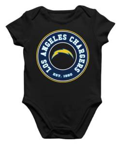 Quattro Formatee Los Angeles Chargers - American Football NFL Team Super Bowl Playoffs Kurzarm Baby Body Einzelteiler Strampler von Quattro Formatee