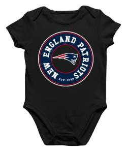 Quattro Formatee New England Patriots - American Football Super Bowl Playoffs NFL Fans Kurzarm Baby Body Einzelteiler Strampler von Quattro Formatee