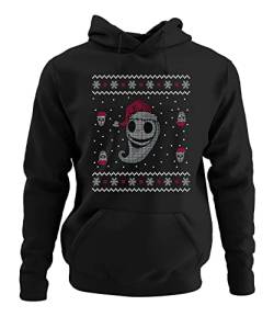 Quattro Formatee Nightmare Before Christmas - Weihnachten Ugly Christmas Familien Set Weihnachtspullover Pullover Hoodie Kapuzenpullover Kapuzenpulli von Quattro Formatee