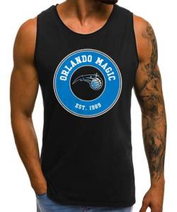 Quattro Formatee Orlando Magic - Basketball NBA Team Basketballer Trikot für Fans| Männer Tank Top | Schwarz | XXL von Quattro Formatee