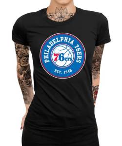 Quattro Formatee Philadelphia 76ers - Basketball NBA Team Basketballer Trikot für Fans Frauen Damen T-Shirt von Quattro Formatee