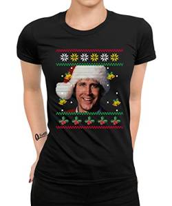 Quattro Formatee Schöne Bescherung Weihnachten bei den Griswolds Clark - Familien Set Weihnachtsshirt Frauen Damen T-Shirt von Quattro Formatee